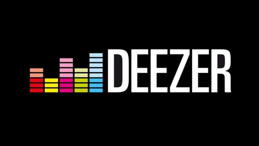 A logo of Deezer - a tool for searching music